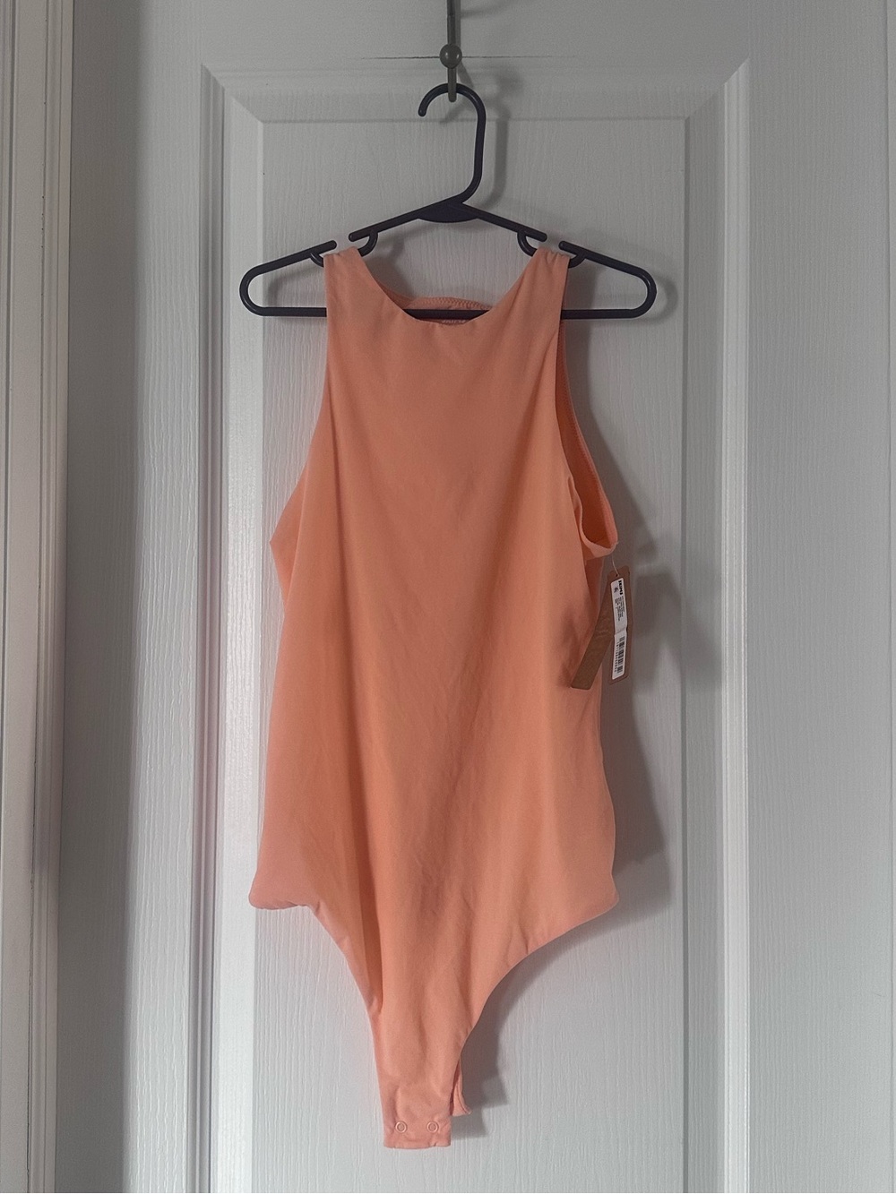 SKIMS Peach High-Neck Bodysuit